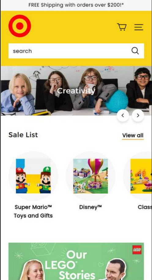 An Image of the ToyStore2023 Website